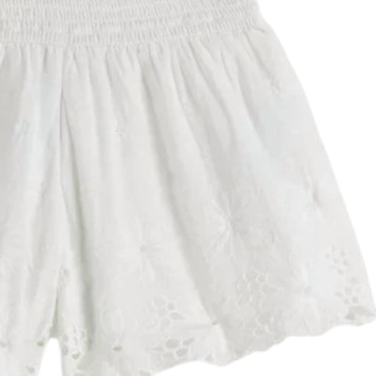 Tractr - Kid's Eyelet Smocking Shorts