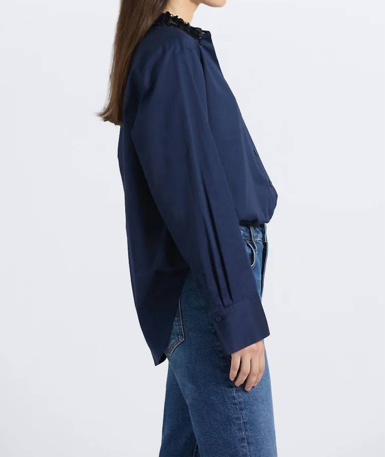 Derek Lam - Alina Sequin Collar Shirt