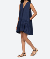SEA Emmet Mini Dress in navy - women's dress