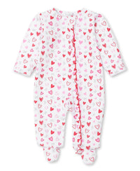 Kissy Kissy - Kid's Heart Sprinkles Footie With Zipper