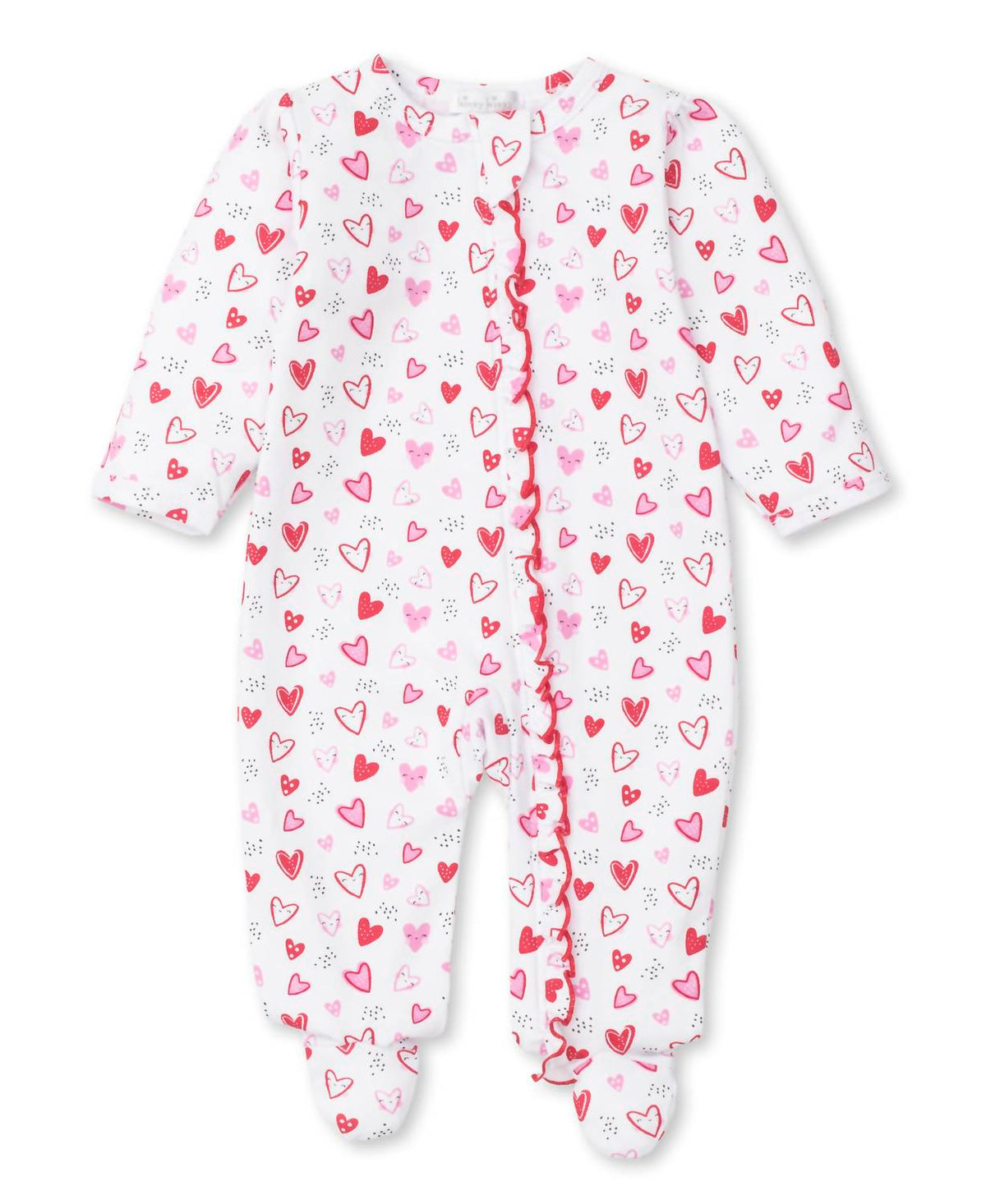 Kissy Kissy - Kid's Heart Sprinkles Footie With Zipper