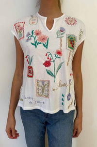 Johnny Was - Slit Front Tee