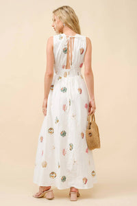 Blue B - Seaside Shell Embroidered Dress