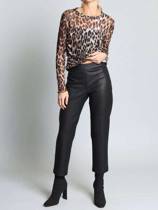 Lola & Sophie - Snake Embossed Ponte Pants