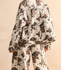 Miou Muse - Splattered Swing Jacket