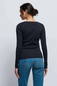 Nation Ltd - Elaine Ribbed Long Sleeve Tee