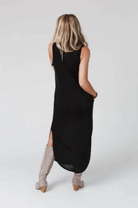 Three Bird Nest - Cassie Sleeveless Pocket Slinky Maxi Dress