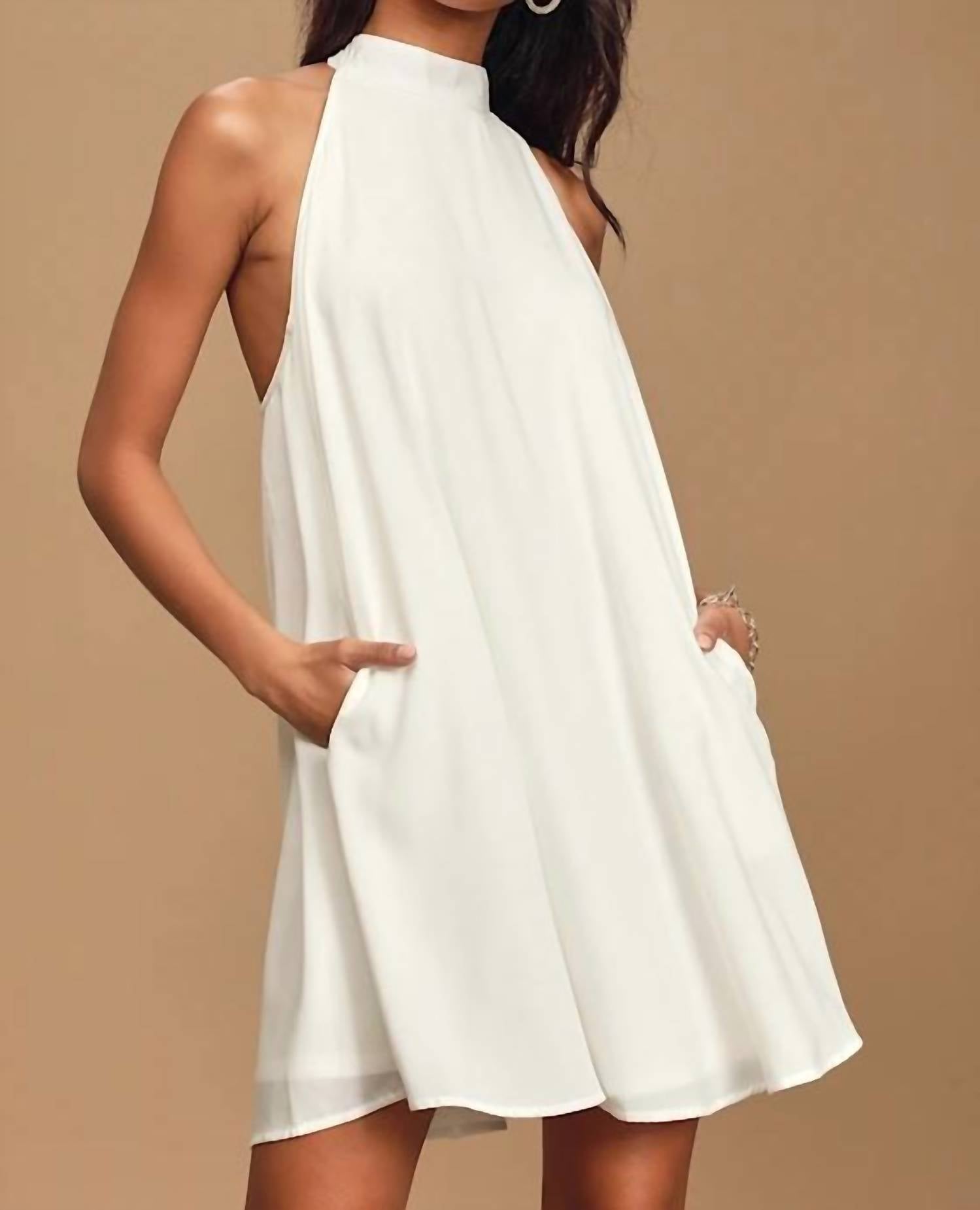 Lulus - Love Of Mine Halter Swing Dress