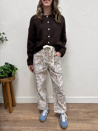 Lovlov - Wild Flowers Barrel Fit Pull-on Pants