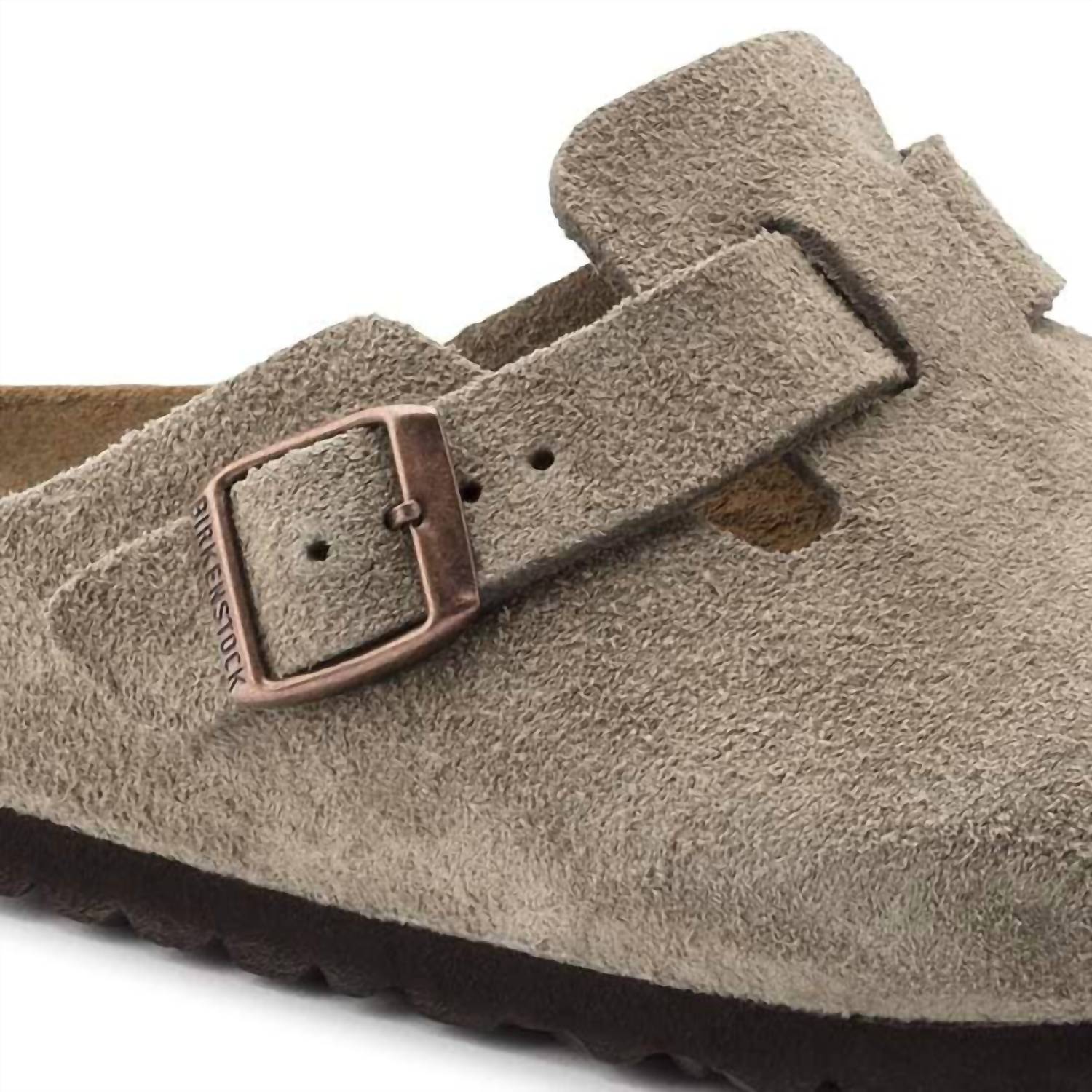 Birkenstock - Unisex Boston Suede Leather Clogs