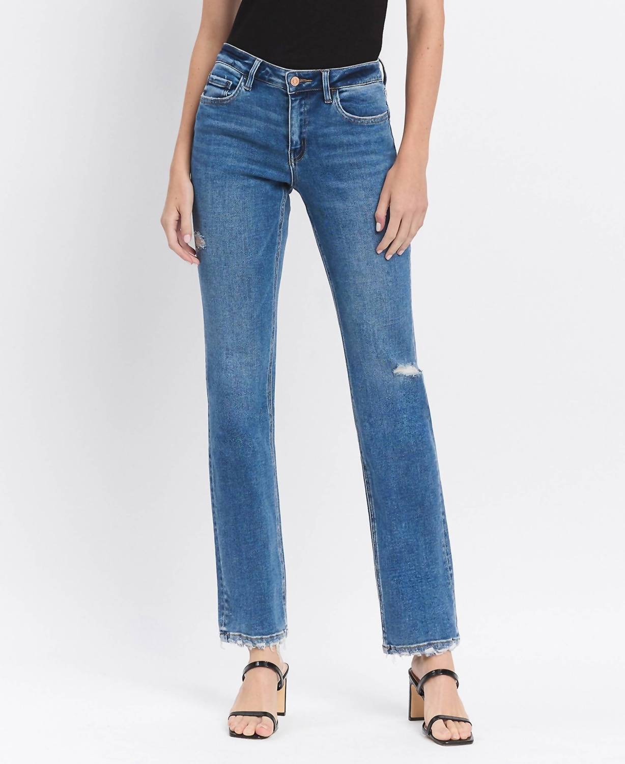 FLYING MONKEY Nico Jeans in blue - women's jeans - detail view