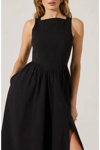 Astr - Bow Back Apron Dress