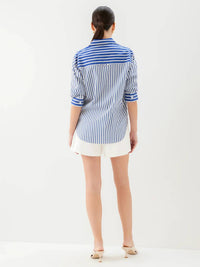 Fifteen Twenty - Leighton Ruched Sleeve Shirt