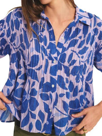 Velvet By Graham & Spencer - Half Sleeve Button Top