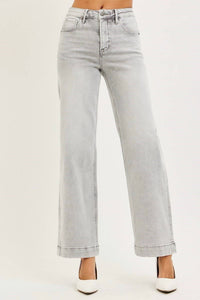 Risen - Hailee High Rise Ankle Wide Jeans