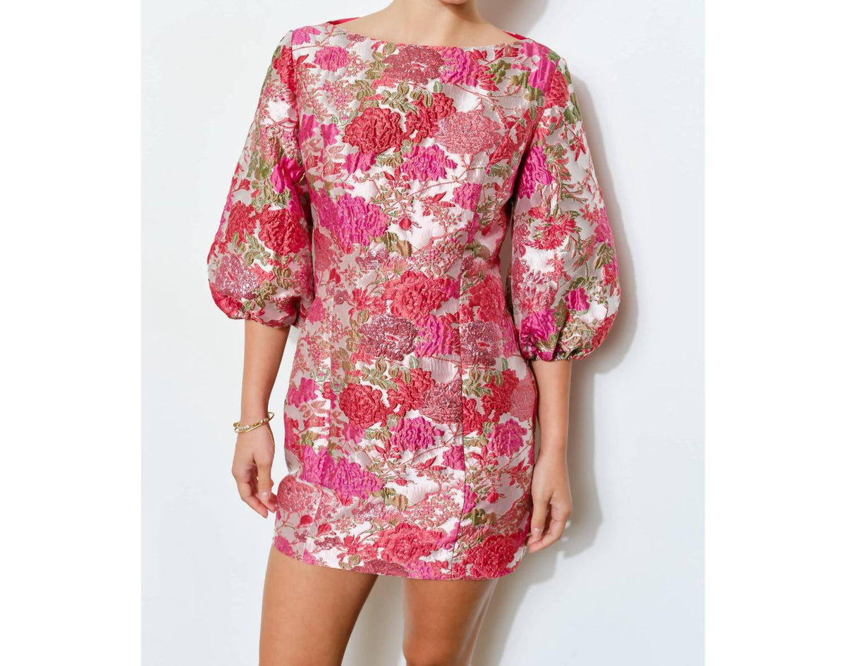 Ina Fashion - Jacquard Puff Mini Dress