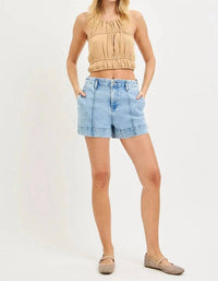 Risen - Front Seam Denim Trouser Short