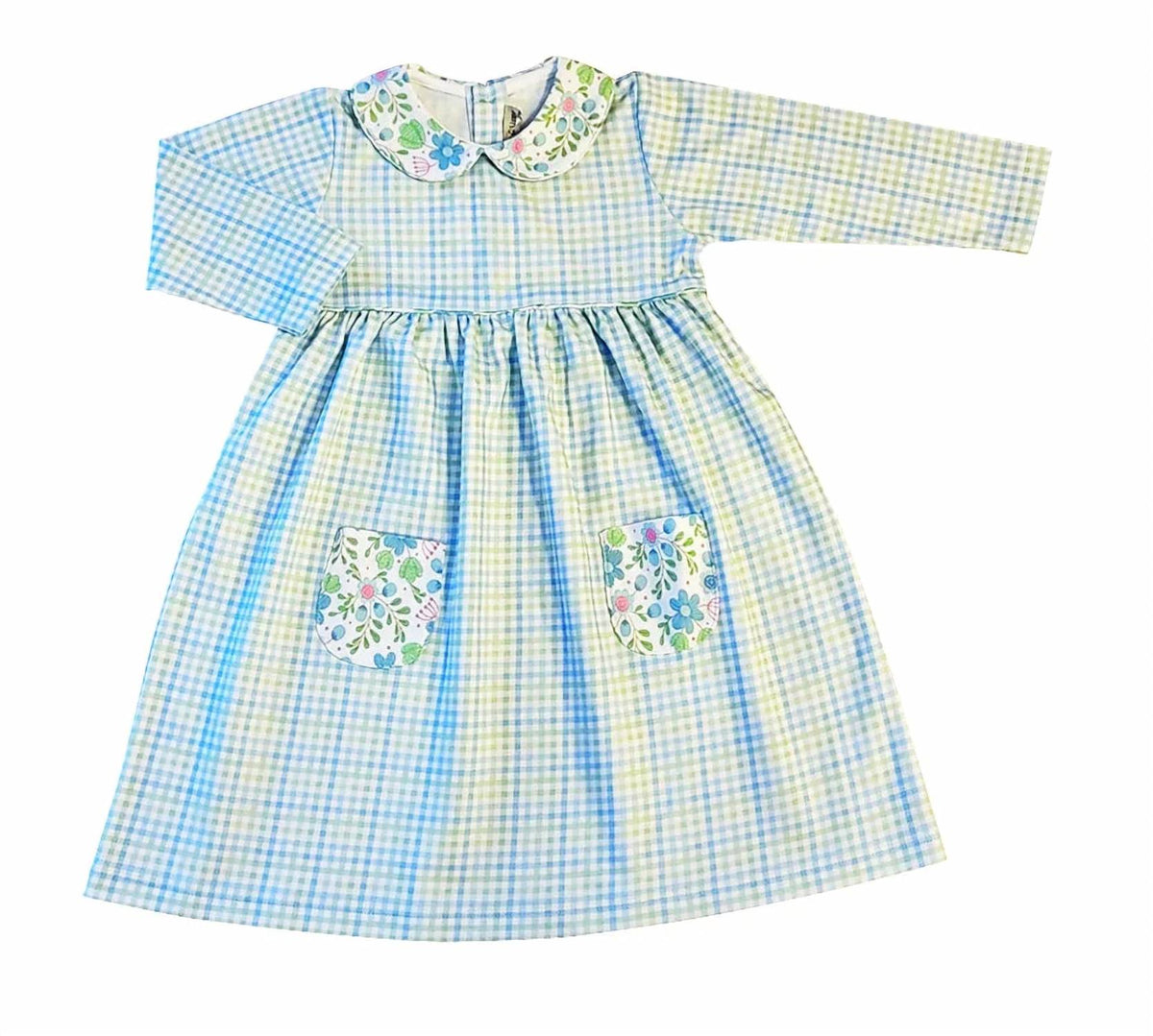 Little Threads - Girls' Christina Check Pocket Dress