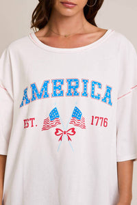 Le Lis - AMERICA ROUND NECKLINE SHORT SLEEVE TOP