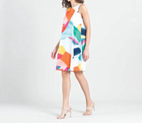 Clara Sun Woo - Jewel Neck Swing Tank Dress