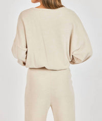 Sadie & Sage - Locket Gathered Long Sleeve Top