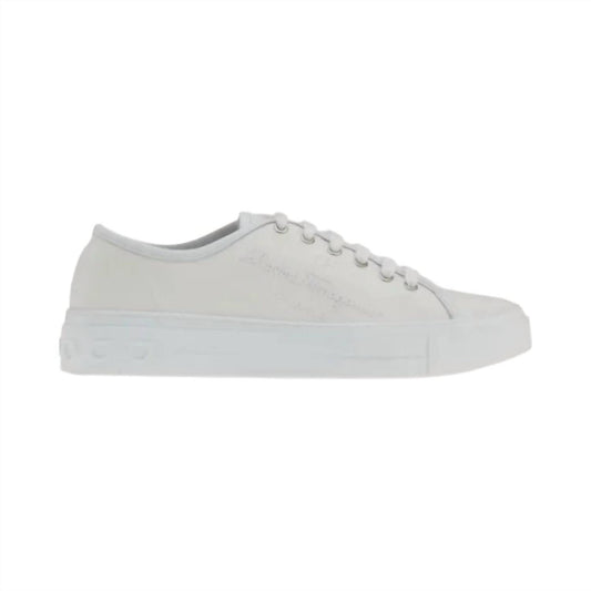 Salvatore Ferragamo - Men's Lace Up Low Top Casual Sneakers