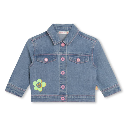 Billieblush - Baby Girls Logo Graphic Denim Jacket