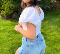 Nibi Mtk - Carmen Eyelet Top