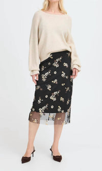 B.Young - Renaz Sequin Midi Skirt