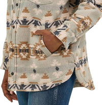 Wrangler - Retro Quilt Lined Jacquard Shacket