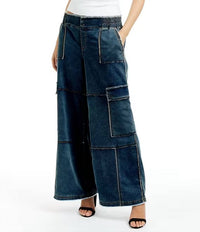 Tractr - Blu-tifully Relaxed Cargo Pants