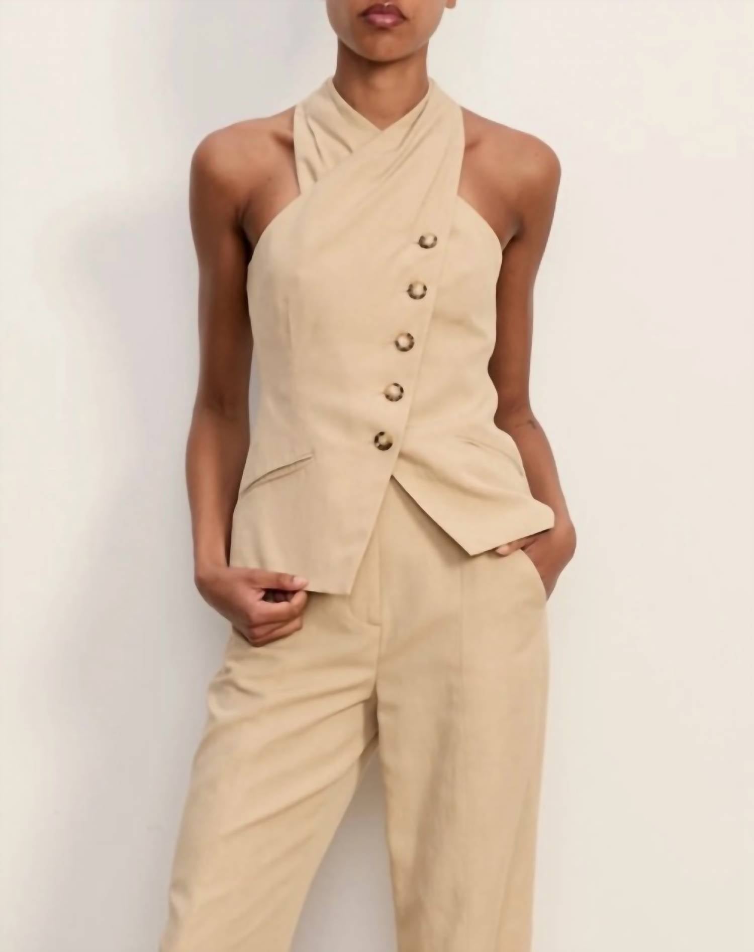 Veronica Beard - Pacey Halter Vest Top