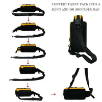 Harvest Label Men's 2-way Cross Pack Bag in black green - men's bag - view 10