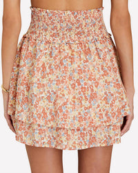 Rails ADDISON SMOCKED MINI SKIRT in multi wildflower - women's skirt