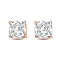 Diana M Jewels - 2.50 Cts Lab Grown Diamond Cushion Cut Studs Earrings