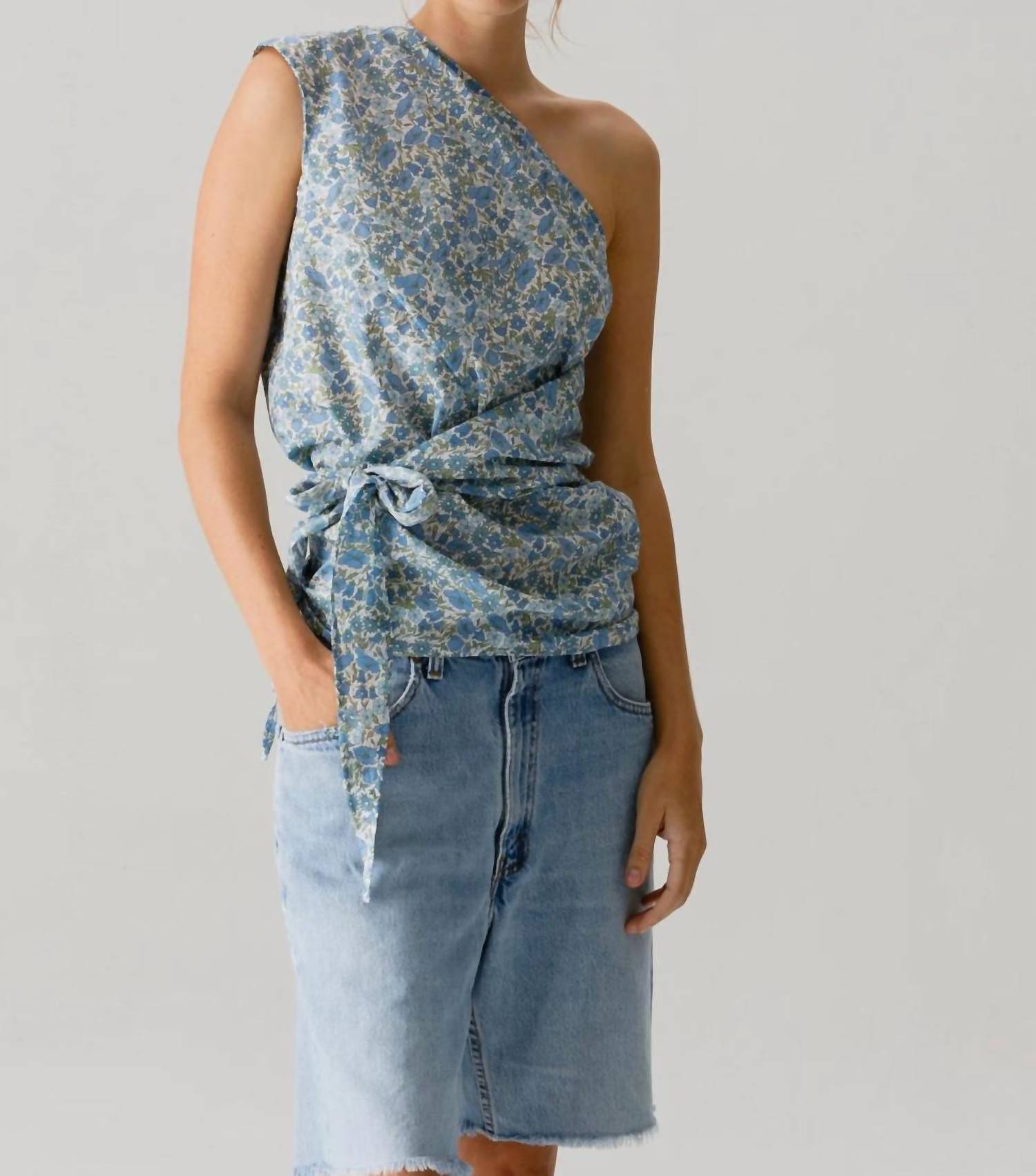 CISSA Grecian Tank Top in somerset floral - women's tank top