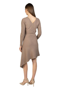 Love Token - Asymmetrical Knit Sweater Dress