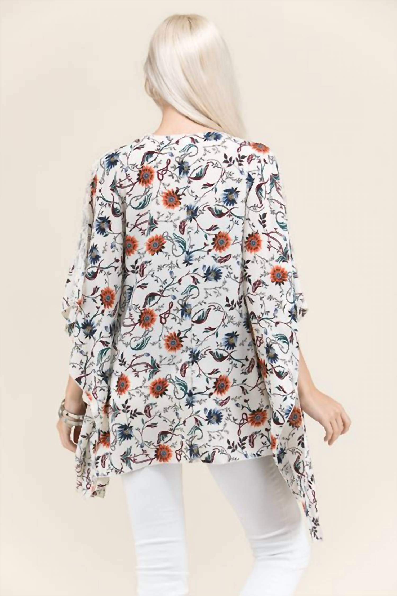 Sun & Moon - Floral Sunburst Lace Kimono