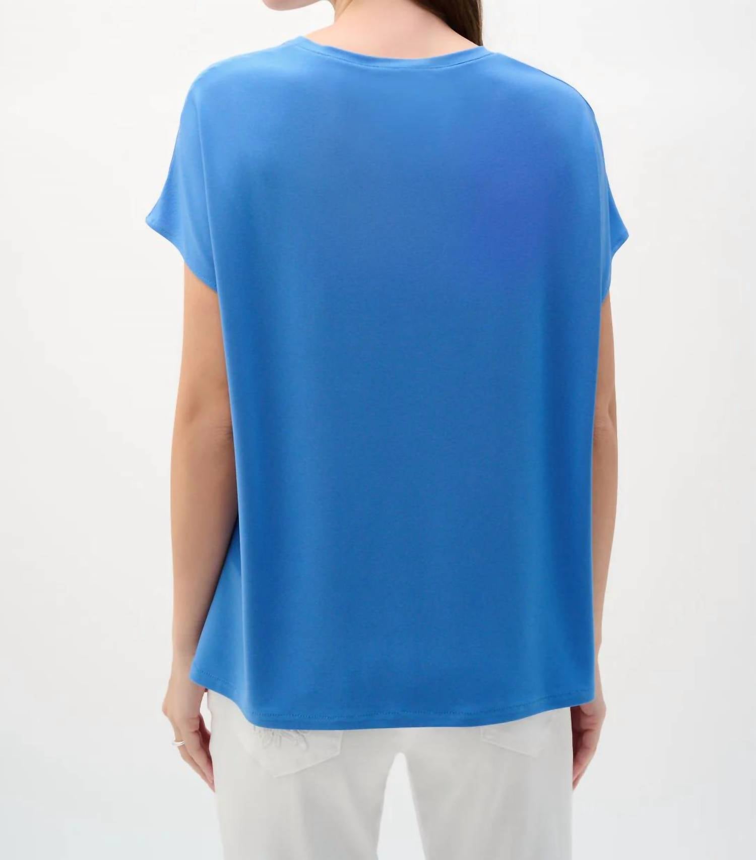 Joseph Ribkoff - Straight Hammered Recycled Satin Top