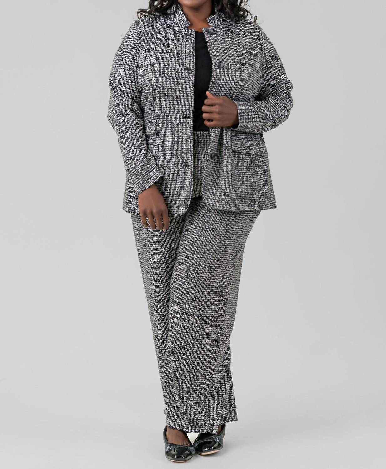 Nic + Zoe - Etched Tweed Jacket - Plus