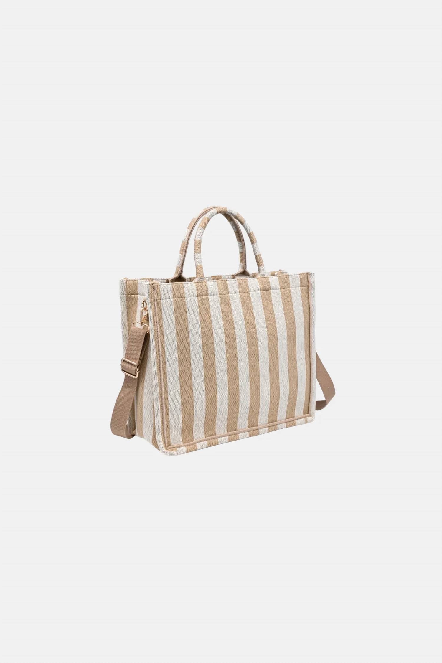 Urban Expressions - Women's Iona Striped Tote Bag