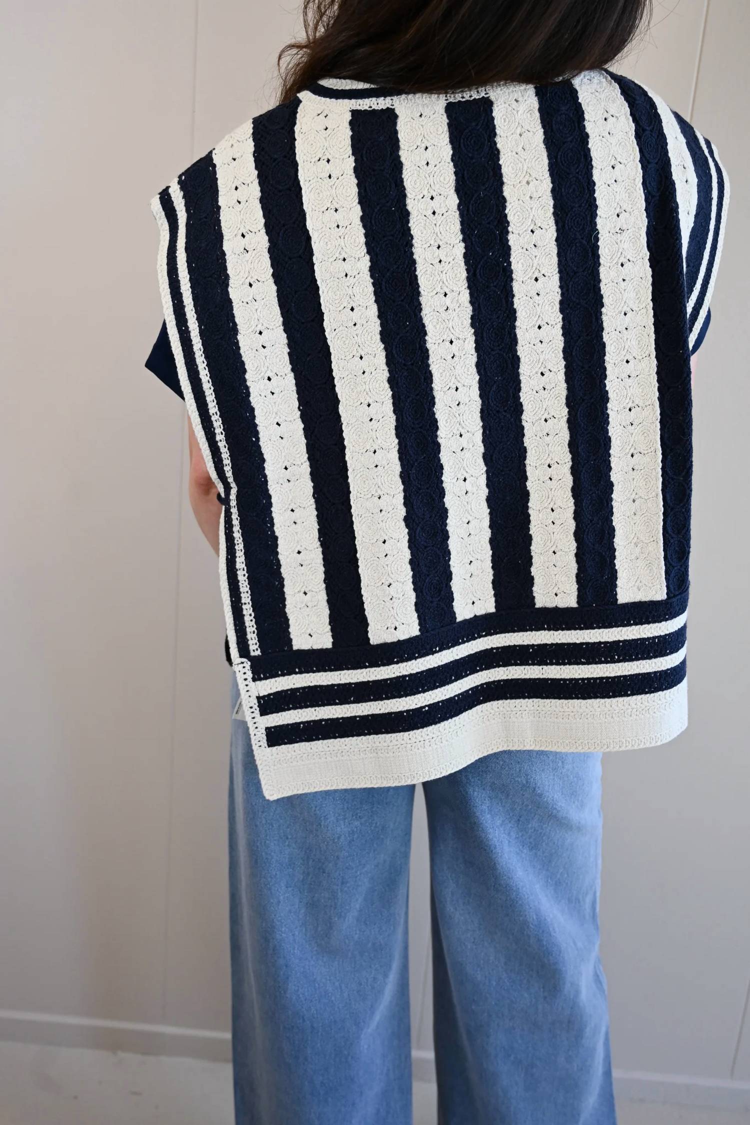 Frnch - Moss Street Stripe Side Tie Top