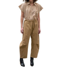 SECULAR Trinity Button Top in nude - women's shirt