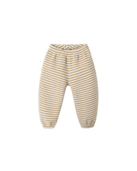 Rylee + Cru Snap Pullover & Relaxed Sweatpant Set in toffee stripe - item - alternate view