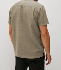 Rails Davis Short Sleeve Shirt in crater - men's t-shirt - detail view