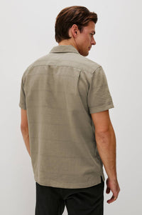 Rails Davis Short Sleeve Shirt in crater - men's t-shirt - alternate view