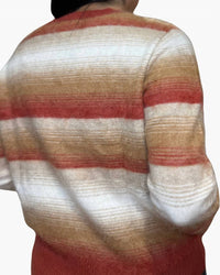 Autumn Cashmere - Brushed Ombre Stripe Crew Sweater