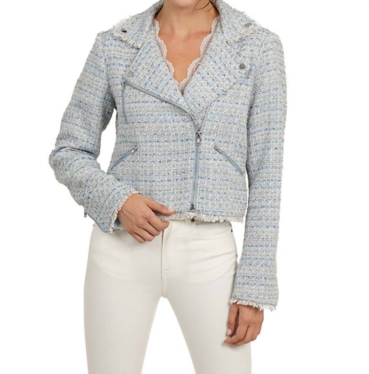 Love Token - TWEED MOTO JACKET