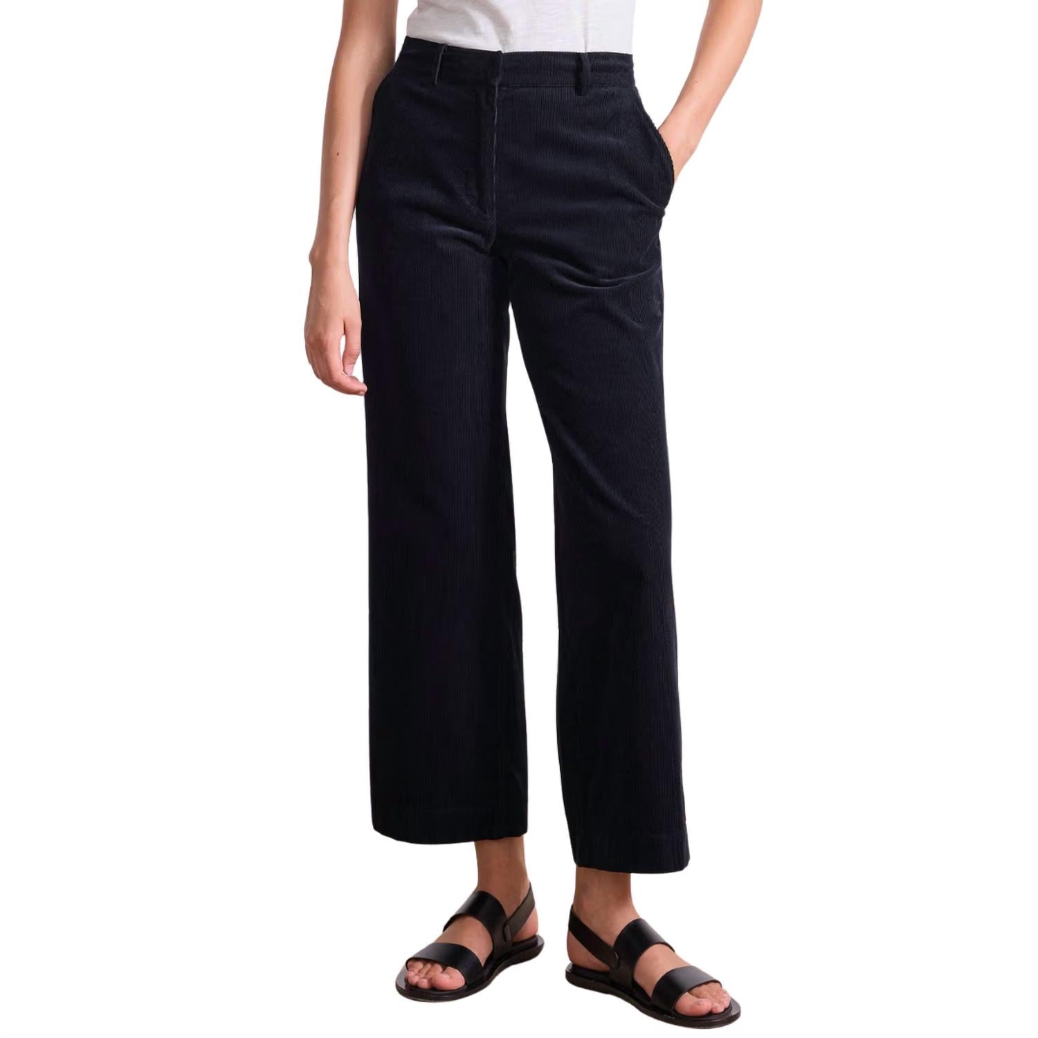 APIECE APART Sadie Corduroy Trouser in midnight 1 - women's pants