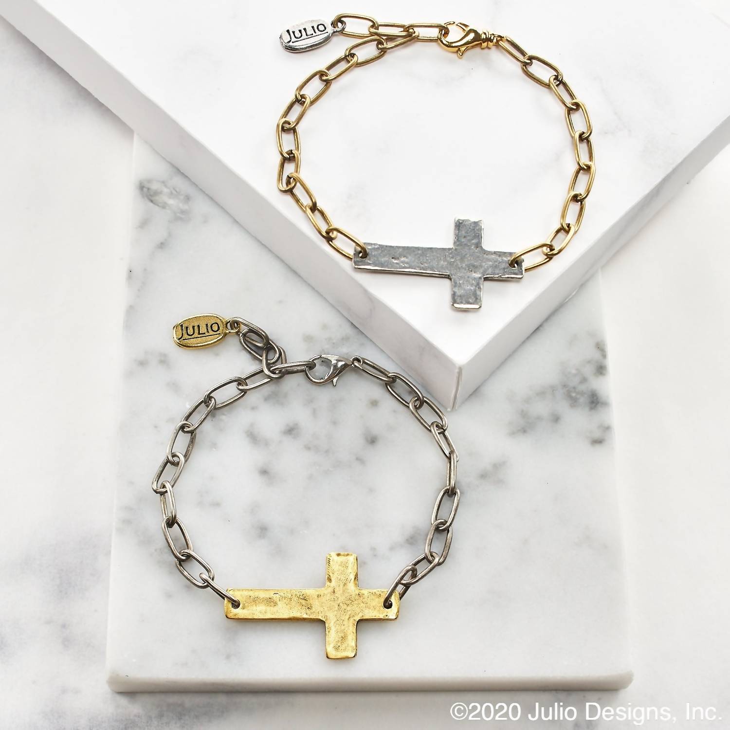 Poshture Finds - Women's Julio Designs Cross Chain Bracelet